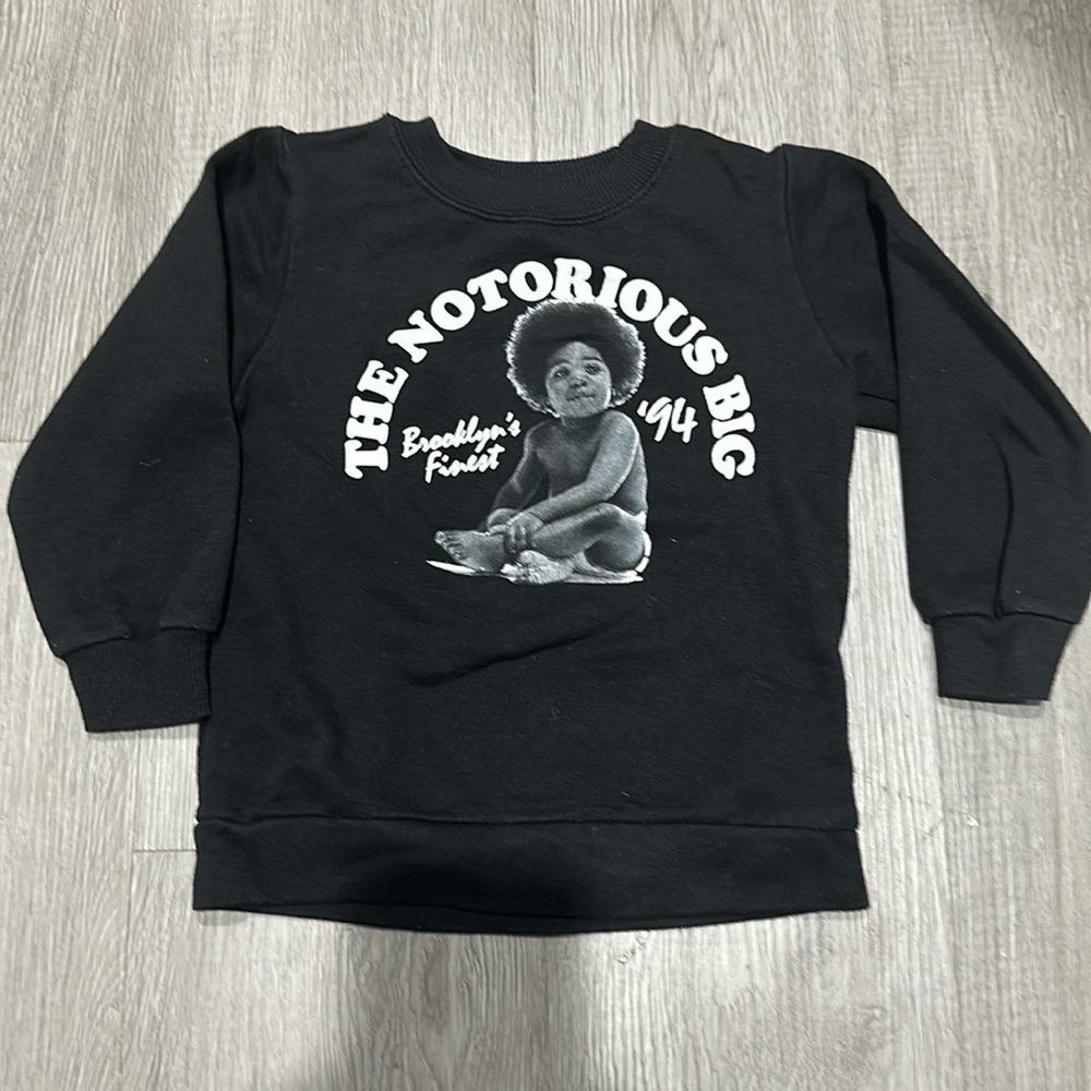 Notorious B.I.G sweater 4t